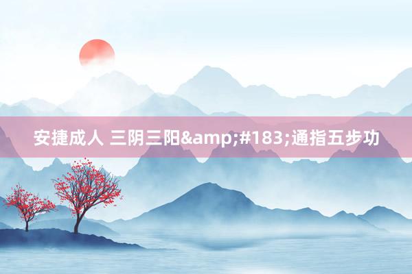 安捷成人 三阴三阳&#183;通指五步功