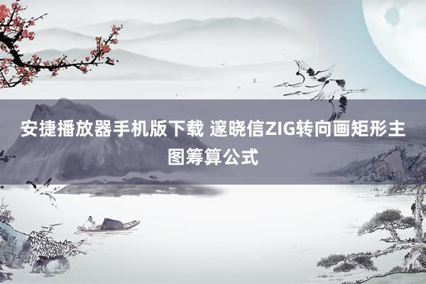 安捷播放器手机版下载 邃晓信ZIG转向画矩形主图筹算公式